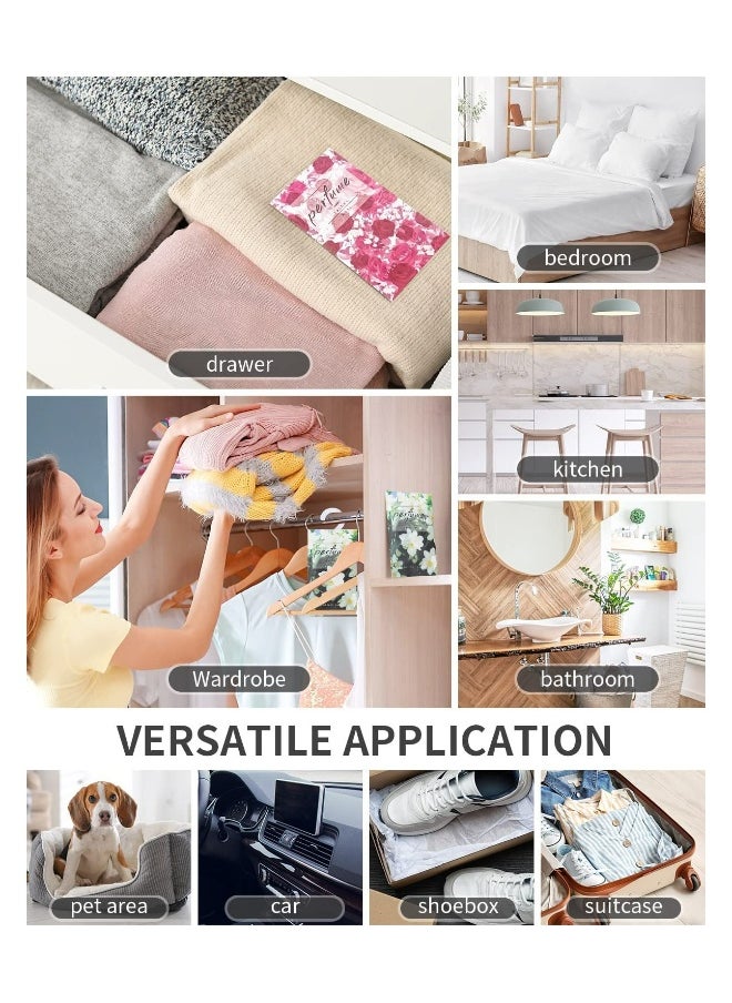 Hanging Closet Deodorizer 16 Pcs Air Freshener Hanging Closet Deodorizer Scented Room Fragrance Aroma Bag Suit for Locker Car Closet Long Lasting Fresh Fruit Flavor Portable Bedroom Car Sachet