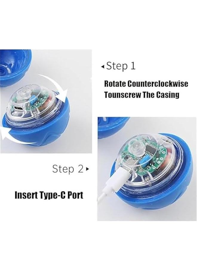 2PCS Shaky Ball Toy for Dogs, Vibrating Dog Ball, USB Rechargeable, Interactive, Automatic Moving, Bouncing, Perfect for Small, Medium, Large Dogs