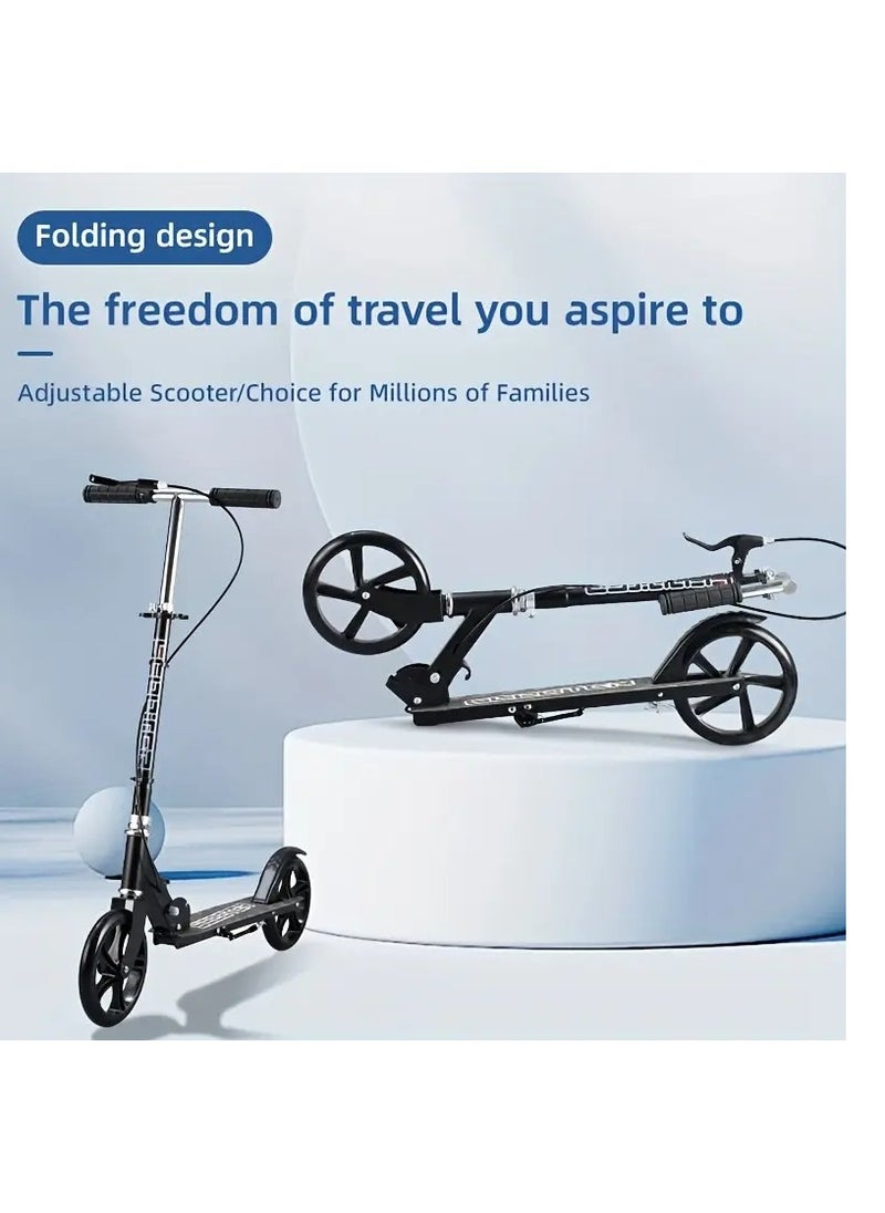 Adjustable Urban Scooter Folding Kick Scooter With Big Wheels Over 10 years old and adults