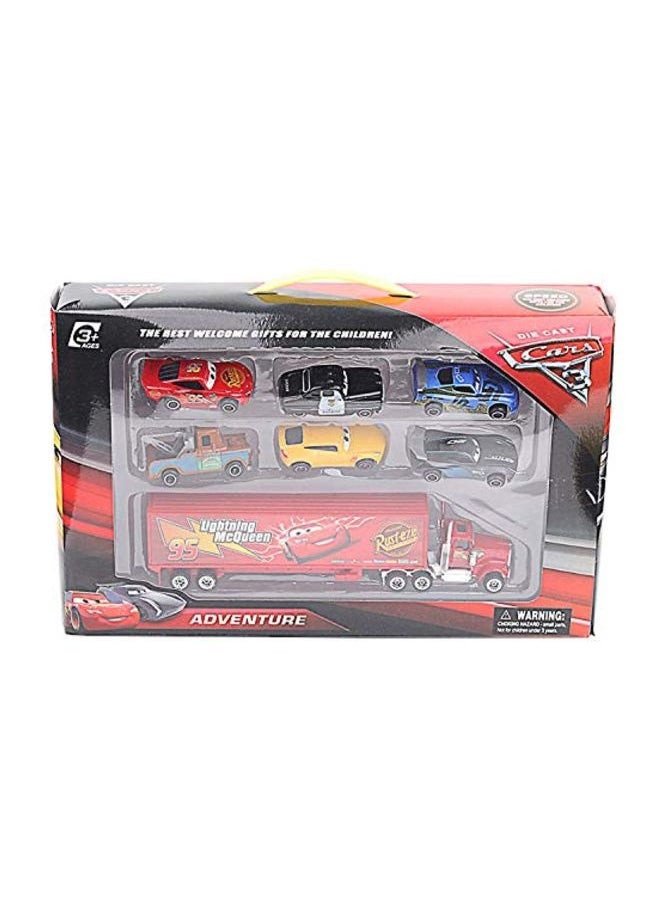 Pixar Cars Lightning McQueen with Mack Truck Collectible