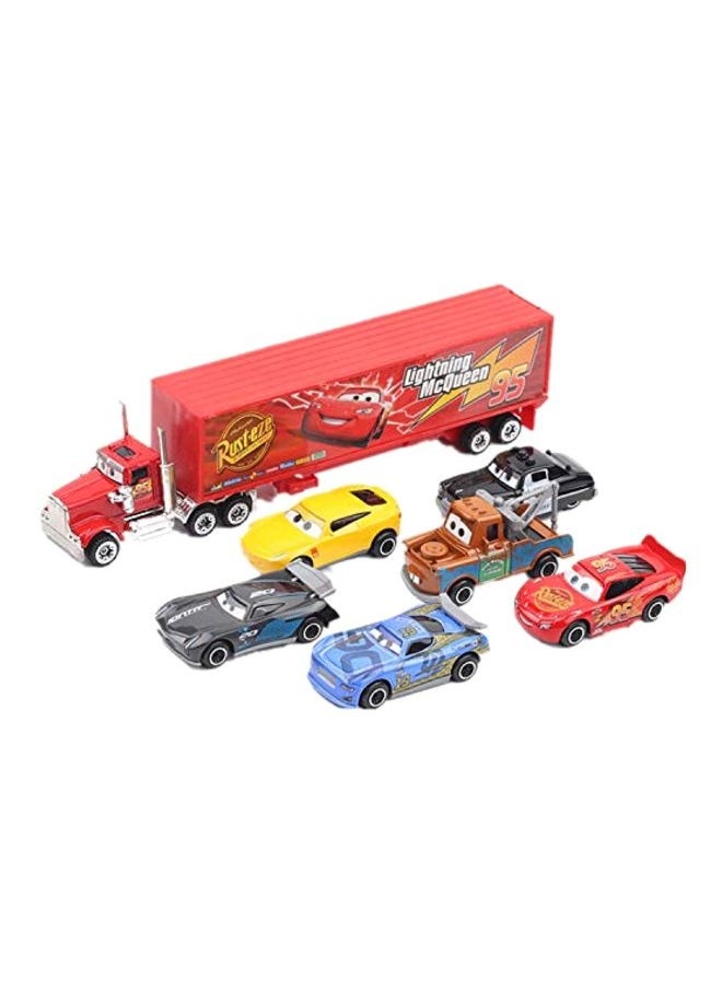 Pixar Cars Lightning McQueen with Mack Truck Collectible