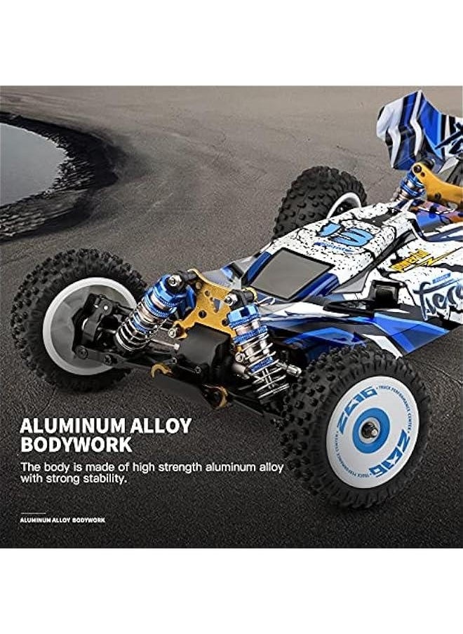 WLtoys 124017 V2 RC Car, 1:12 Scale 2.4GHz Remote Control Car, 4WD 75km/h High Speed Racing Car, Off-Road Buggy Drift Car RTR with Brushless Motor and Metal Chassis for Adults