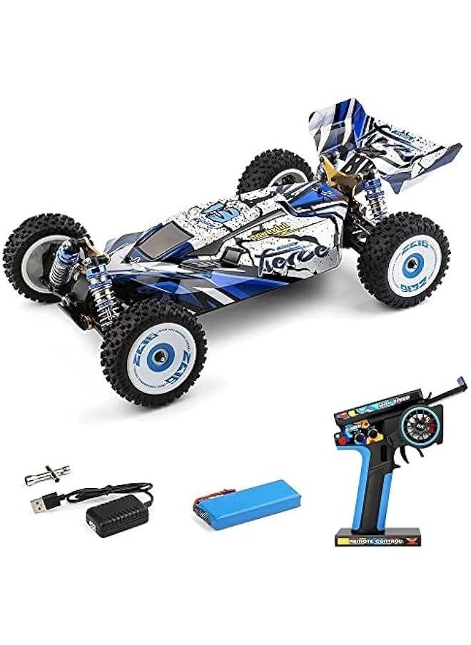 WLtoys 124017 V2 RC Car, 1:12 Scale 2.4GHz Remote Control Car, 4WD 75km/h High Speed Racing Car, Off-Road Buggy Drift Car RTR with Brushless Motor and Metal Chassis for Adults