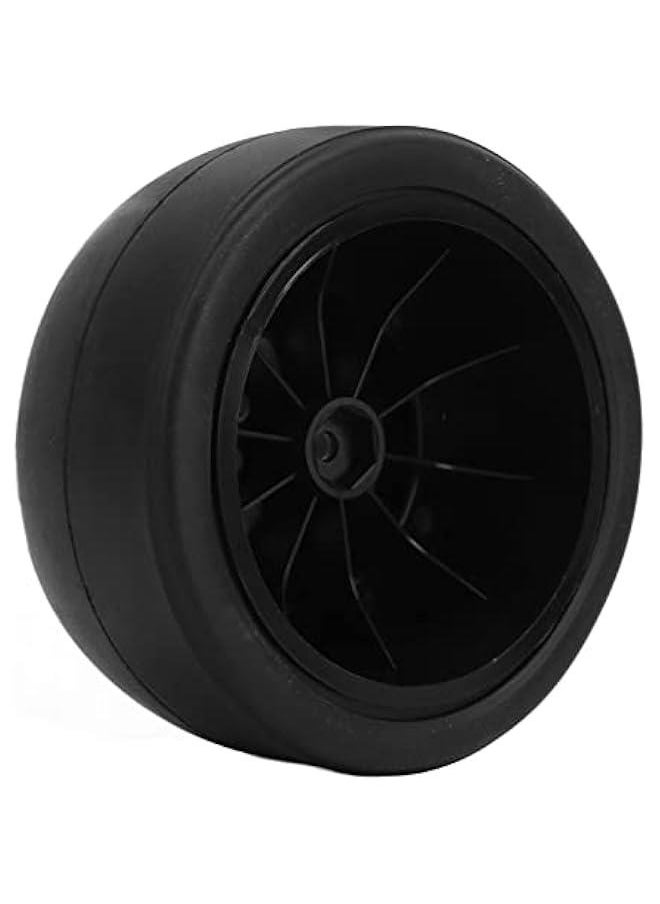 1/10 Scale RC Car Tires Rubber Tires Plastic Wheel Hubs for 1/10 Off Road Remote Control Car 4Pcs