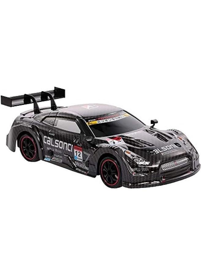 Racing Drift RC Car, 1/18 Scale 4WD 2.4GHz Remote Control Car, 28km/h High Speed Racing Car for Adults and Kids (Black)