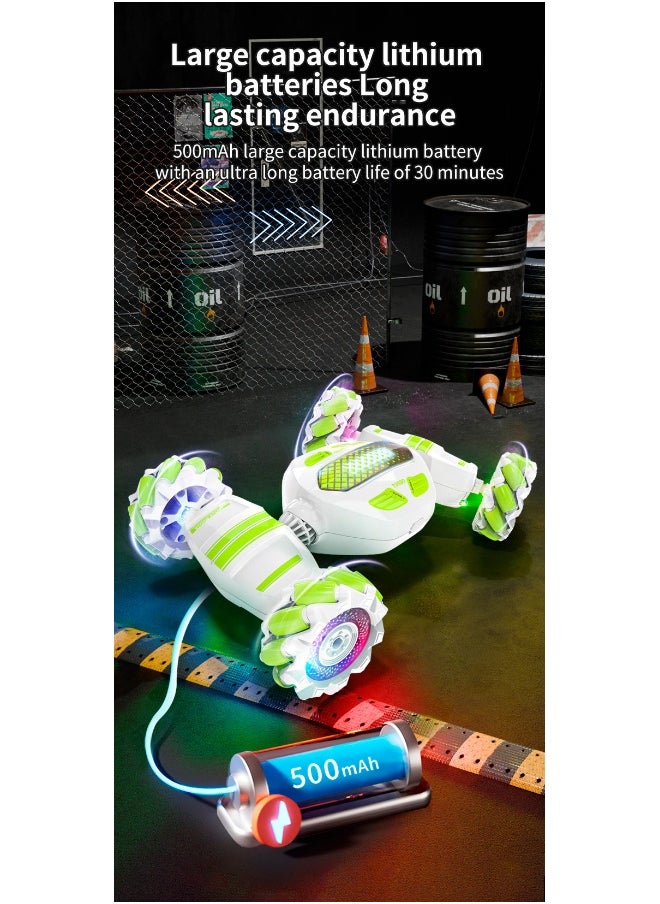 Remote Control Gesture Sensing Twisting Off-Road Climbing 4WD Stunt Drift Racing Car - Boys' Toy