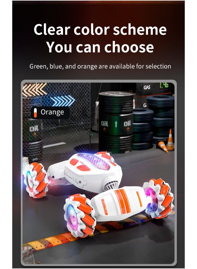Remote Control Gesture Sensing Twisting Off-Road Climbing 4WD Stunt Drift Racing Car - Boys' Toy