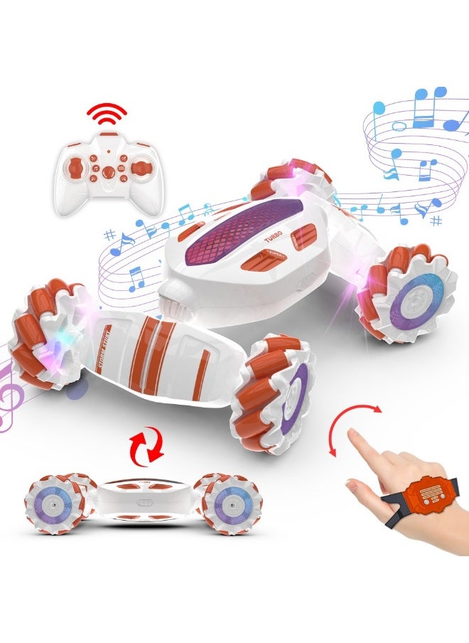 Remote Control Gesture Sensing Stunt Car - Four-Wheel Drive Off-Road Climbing RC Drifting Racing Toy for Boys