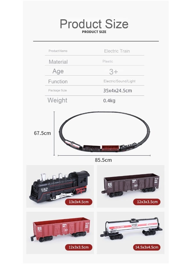 Simulation High-Speed Train Parking Lot Kids Electric Train Set