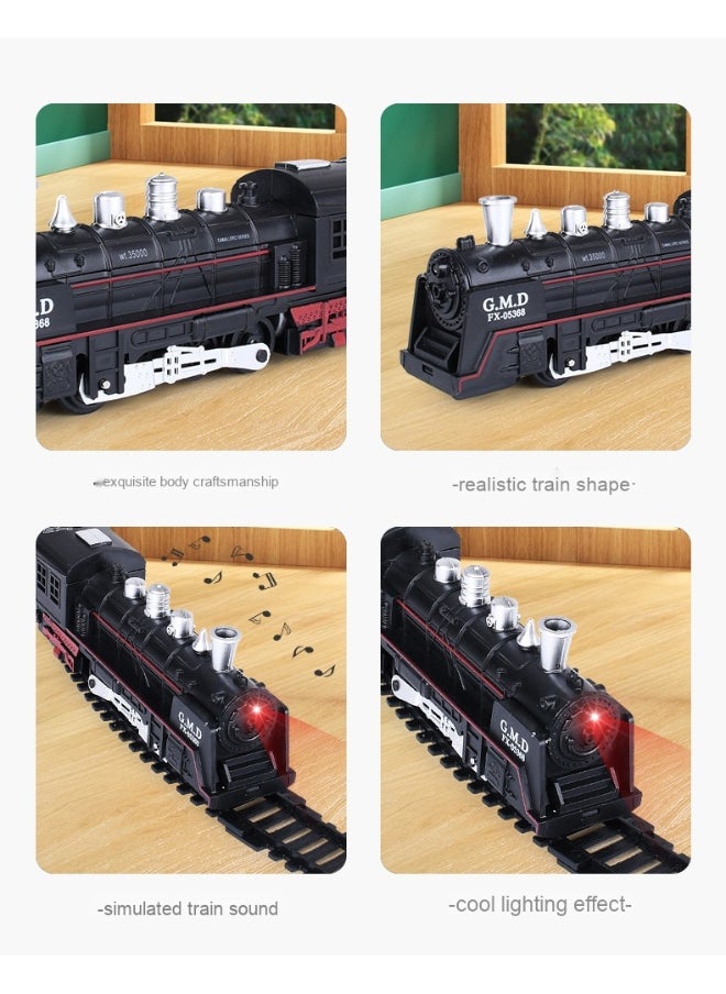 Kids Electric Train Set with Simulation High-Speed Train Station