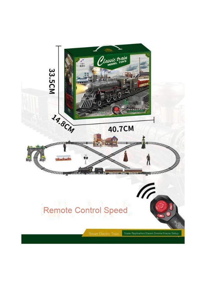 Kids Electric Train Set with Simulation High-Speed Train Station