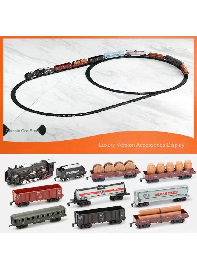 Simulation High-Speed Train Parking Lot Kids Electric Toy Train Set