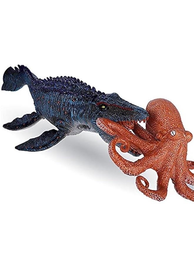 Mosasaurus Dinosaur Toy Figure, Realistic Ancient Sea Monster, Educational Model, Cake Topper, Birthday  Xmas Gift
