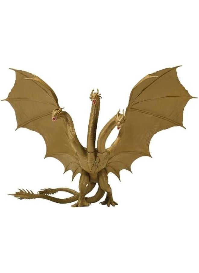 Godzilla King of the Monsters 6 Inch Titan King Ghidorah Articulated Action Figure with Battle Damage Reveal Feature, Suitable for Ages 4 Years+