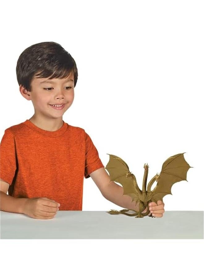 Godzilla King of the Monsters 6 Inch Titan King Ghidorah Articulated Action Figure with Battle Damage Reveal Feature, Suitable for Ages 4 Years+