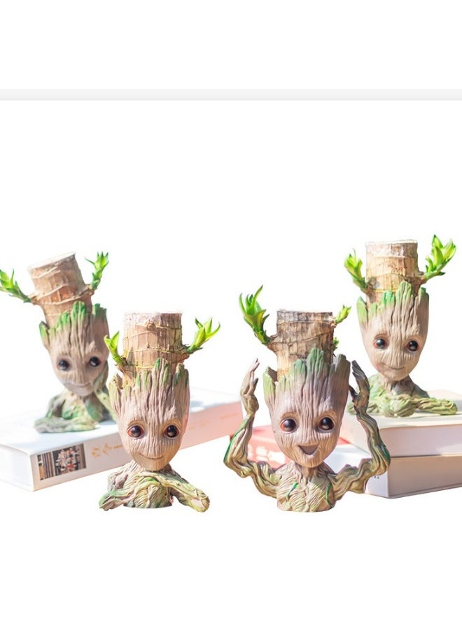 The Avengers Groot Tree Manual: Creative Planter Groot Model Decoration Pot