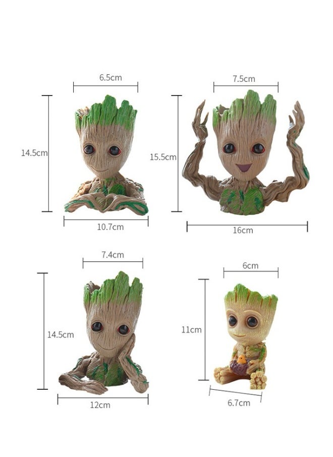 The Avengers Groot Tree Manual: Creative Planter Groot Model Decoration Pot