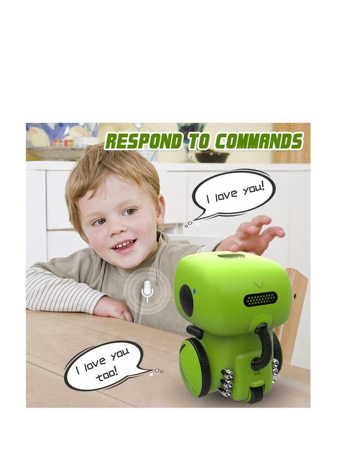 Kids Smart Robot Toys, Children Interactive Intelligent with Voice Controlled Touch Sensor, Singing, Dancing, Recording, Repeat, Birthday, Gifts for Boys and Girls Ages 3-9 Years