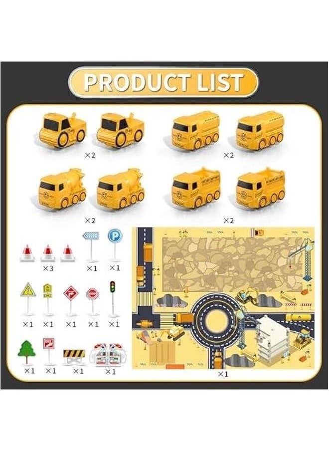 Crane Excavator Toys for Boys Age 3-5, Kids Truck Toy with Light Sounds, Construction Birthday 3 4 5 6 Years Old Girls