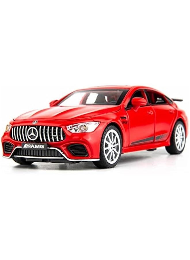 1/32 Benz AMG GT63 Model Car Zinc Alloy Diecast Collectible Toy Car Pull Back with Light and Sound Toy Vehicle for 3+ Years Old Kids(Red)