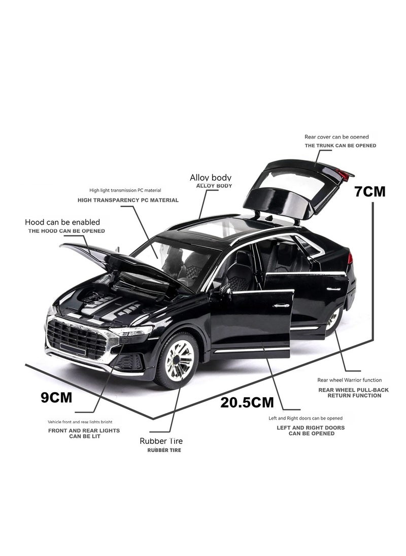 1:24 Scale Luxury SUV Die-Cast Model with Lights, Sound & Pull-Back Action