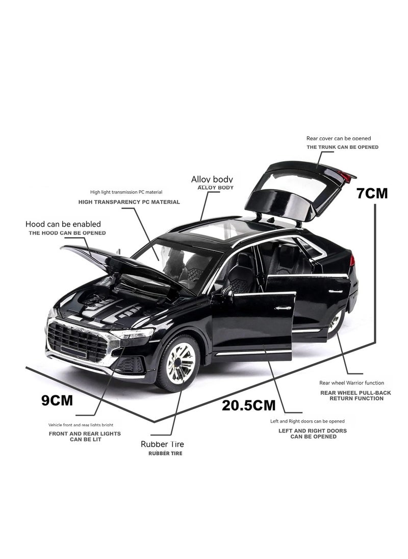 1:24 Scale Luxury SUV Die-Cast Model with Lights, Sound & Pull-Back Action
