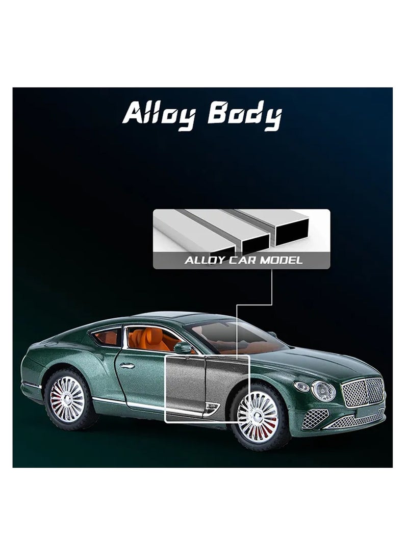 1:24 Scale Die-Cast Luxury Car Model with Lights, Sound & Pullback Action