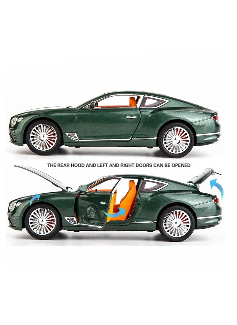 1:24 Scale Die-Cast Luxury Car Model with Lights, Sound & Pullback Action