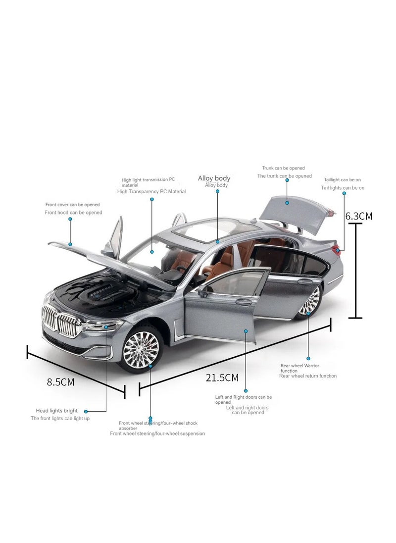 1:24 Die cast model car with Simulation Sound,Lights,Opening Doors and Hood
