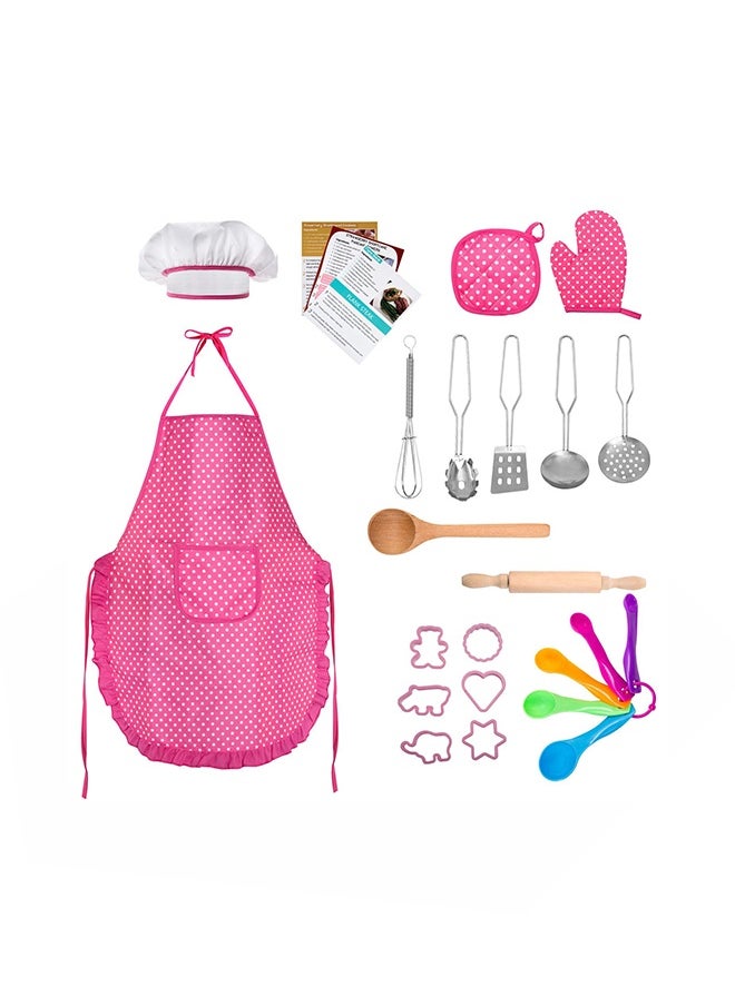 22-Piece Kids Chef Role Play Costume Set