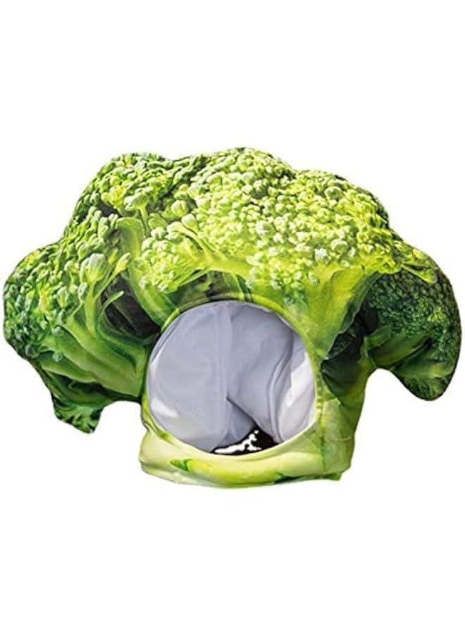 2023 Realistic Cabbage,Broccoli,Corn Hat Cap Plush Vegetable Dress Up Mask for   Party Costume Props