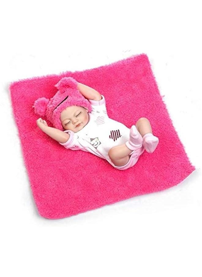 Miniature 10 Realistic Beautiful Dreamer Newborn Baby Doll Kits Silicone Full Body Washable for Girl