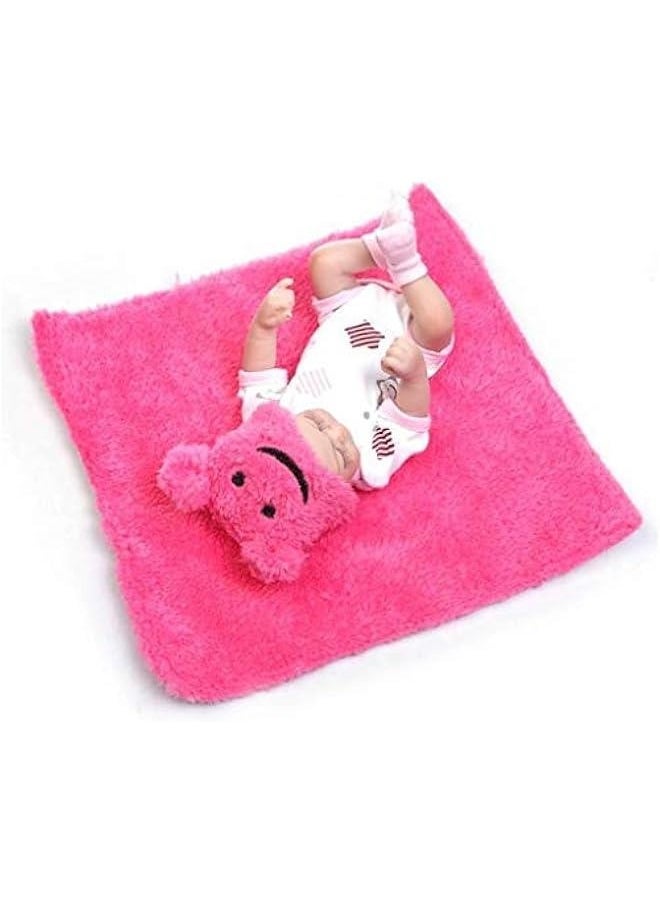 Miniature 10 Realistic Beautiful Dreamer Newborn Baby Doll Kits Silicone Full Body Washable for Girl