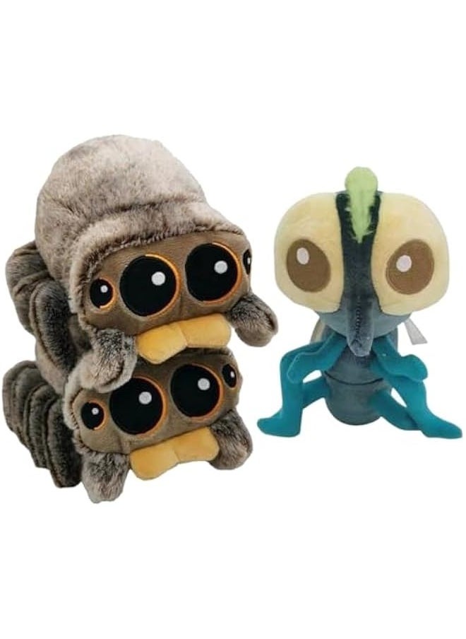 Spider Plush 6.9 inch Jumping Spider Stuffed Animal Plush Toy Soft Cute Spider Plushie Gift for Kids (3pcs)