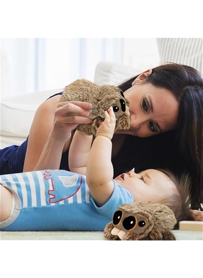 Spider Plush 6.9 inch Jumping Spider Stuffed Animal Plush Toy Soft Cute Spider Plushie Gift for Kids (3pcs)