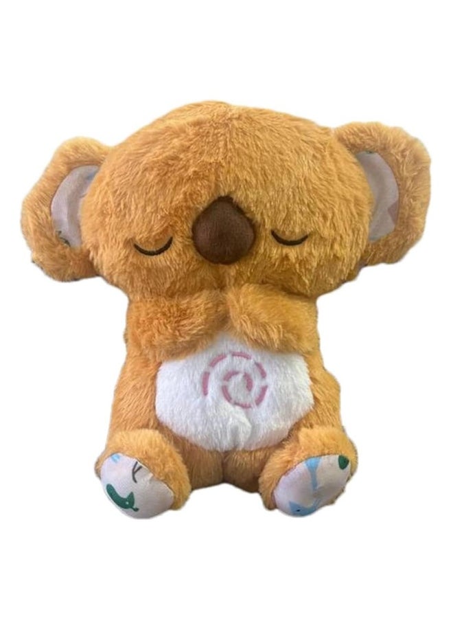 Soothing Koala Bear, Anxieties Relief Bear Breathing Stuffed Animal, The Relief Breathing Toy With Music Lights  Rhythmic Breathing Motion, Portable Plush Toy For Kids