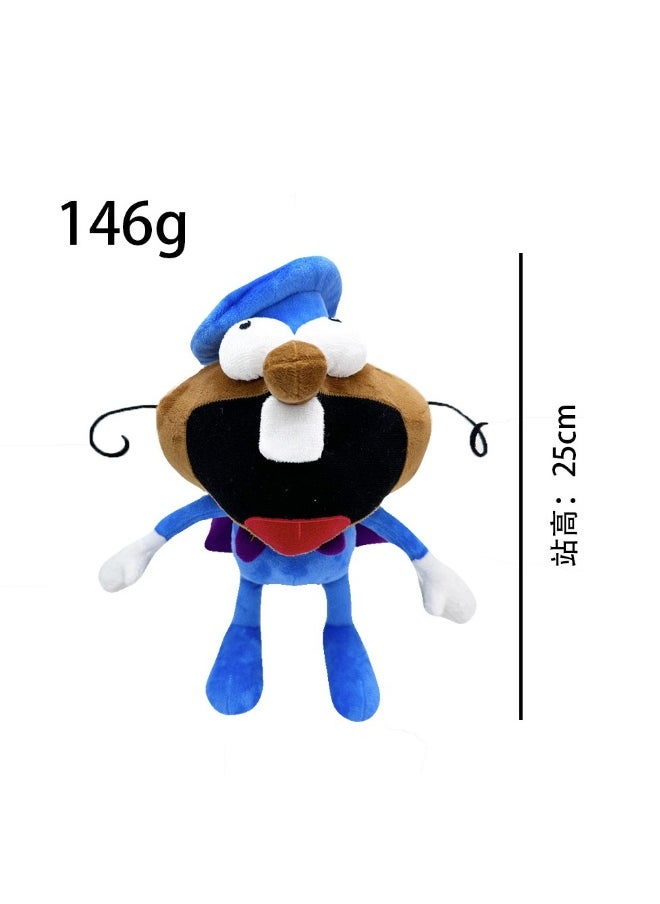 Pizza Tower Plush Toy - 25cm/9.84inch Soft Pepper Doll Plush Toy | Cartoon Pizza Tower Game Surround Machine Chef Plush Toy Kids Adult Game Fans