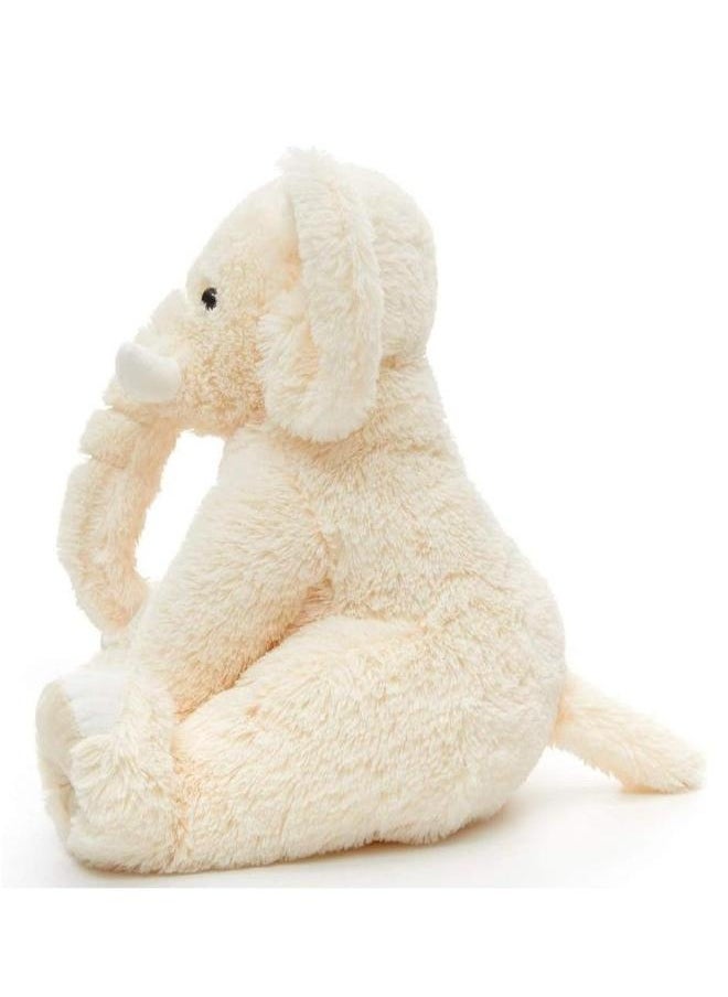 Elephant Plush Pillow, 45cm Stuffed Body Realistic Cute Co-sleeping Toy, Soft Backrest for Home Decor