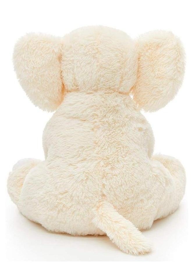 Elephant Plush Pillow, 45cm Stuffed Body Realistic Cute Co-sleeping Toy, Soft Backrest for Home Decor