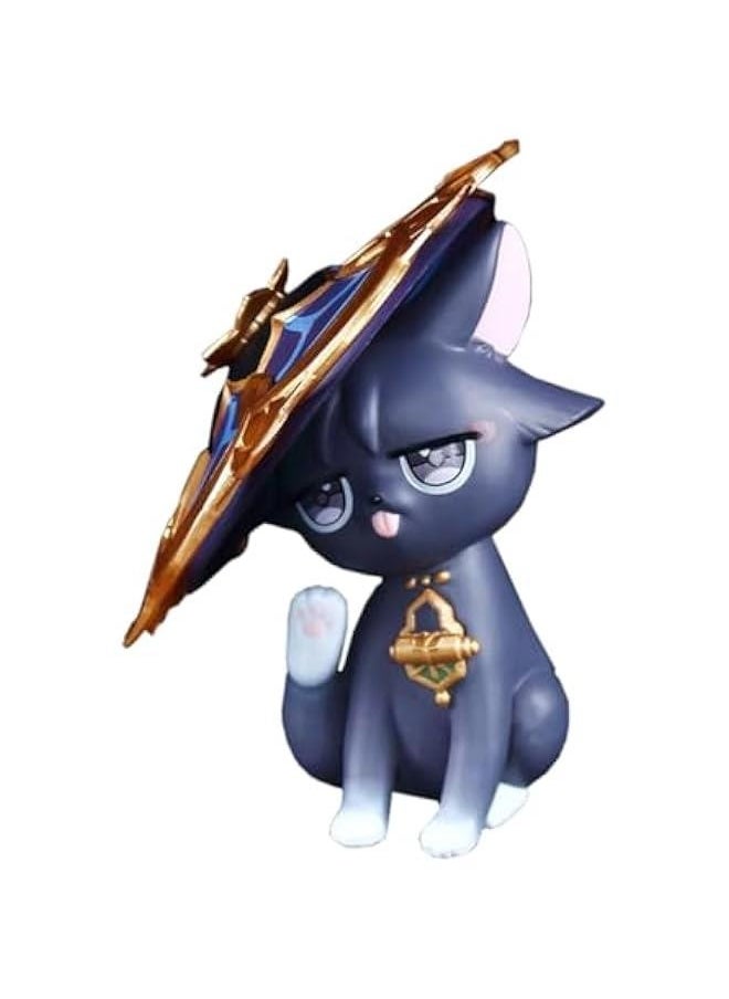 Wanderer Cat Figure 4.3IN Anime Game Figurine Scaramouche Cat Character Desktop (Wanderer)