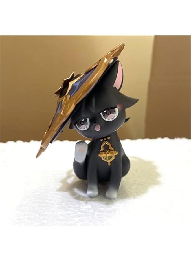 Wanderer Cat Figure 4.3IN Anime Game Figurine Scaramouche Cat Character Desktop (Wanderer)