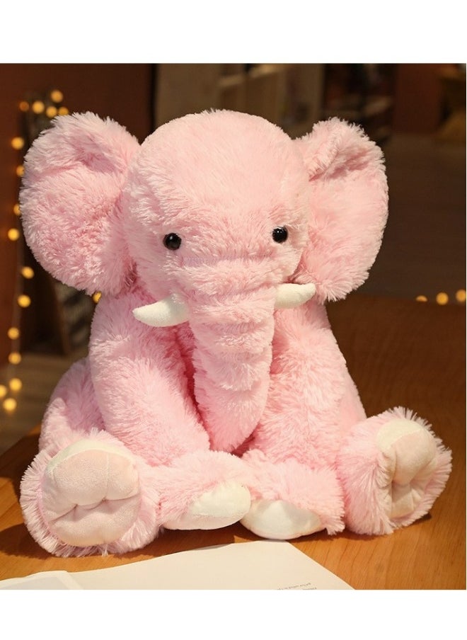 Elephant Plush Pillow, 45cm Stuffed Elephant Body Pillow, Realistic Cute Co-sleeping Elephant Toy, Soft Elephant Backrest Pillow,  for Home Decor