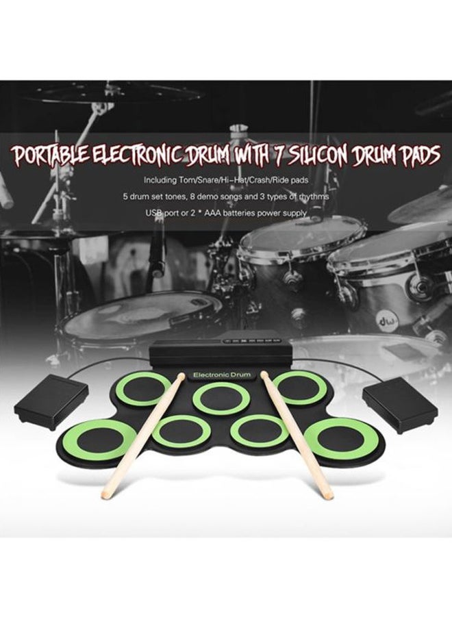Electric Roll Up Drum Kit With Built-In Speaker 43  x28 x 2.7cm