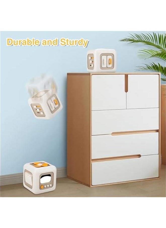 Montessori Toys for 1 Year Old Boy, Busy Cube Travel Sensory Toys for Toddlers 1-3, Birthday Gift for 1 2 3 Year Old Boy Girl Learning Fine Motor Skills