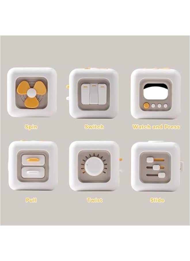 Montessori Toys for 1 Year Old Boy, Busy Cube Travel Sensory Toys for Toddlers 1-3, Birthday Gift for 1 2 3 Year Old Boy Girl Learning Fine Motor Skills