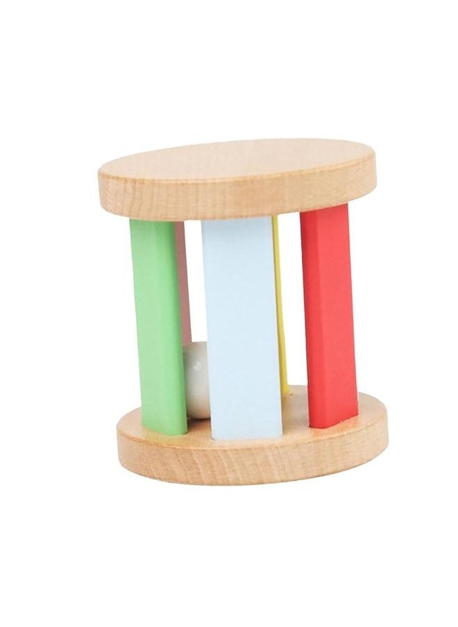 Rattle The Bell Roller Hand Eye Coordination Grasp Toy Wooden Rolling for Baby Boys Girls