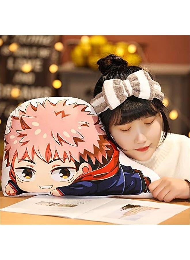 Anime Plush Pillow Toy Plush Doll Toys 3D Double-Sided Printing Throw Pillow Novelty Creative Soft Stuffed Anime Plush Toy Cushion Anime Fans Gift