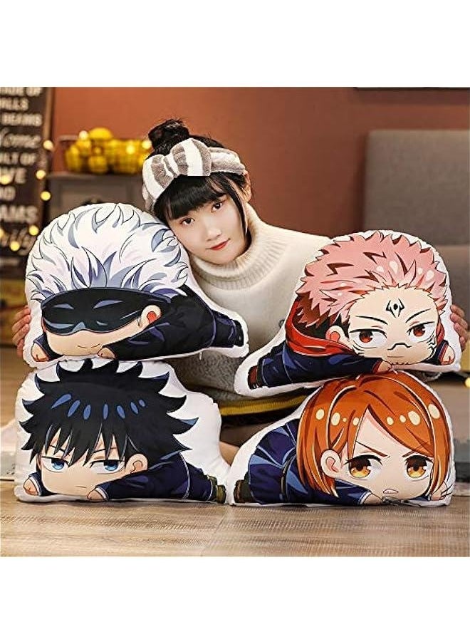 Anime Plush Pillow Toy Plush Doll Toys 3D Double-Sided Printing Throw Pillow Novelty Creative Soft Stuffed Anime Plush Toy Cushion Anime Fans Gift