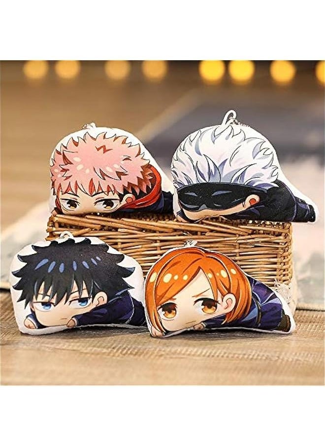 Anime Plush Pillow Toy Plush Doll Toys 3D Double-Sided Printing Throw Pillow Novelty Creative Soft Stuffed Anime Plush Toy Cushion Anime Fans Gift