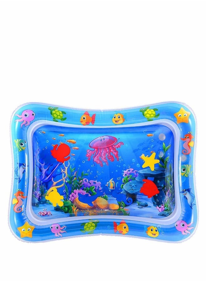 Premium Inflatable Tummy Time Water Mat for Infants Toddlers Baby Play Mat Toys The Fun Time Play Activity Center Your Baby's Stimulation Growth